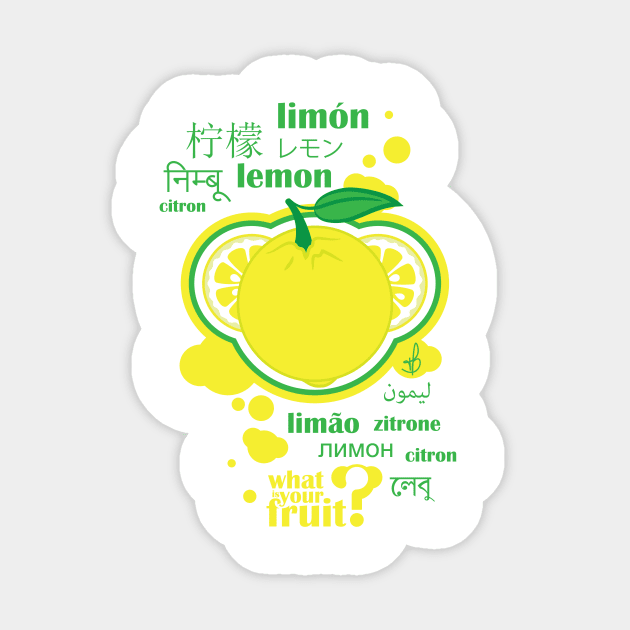 FruitHeads Lemon Sticker by younamit